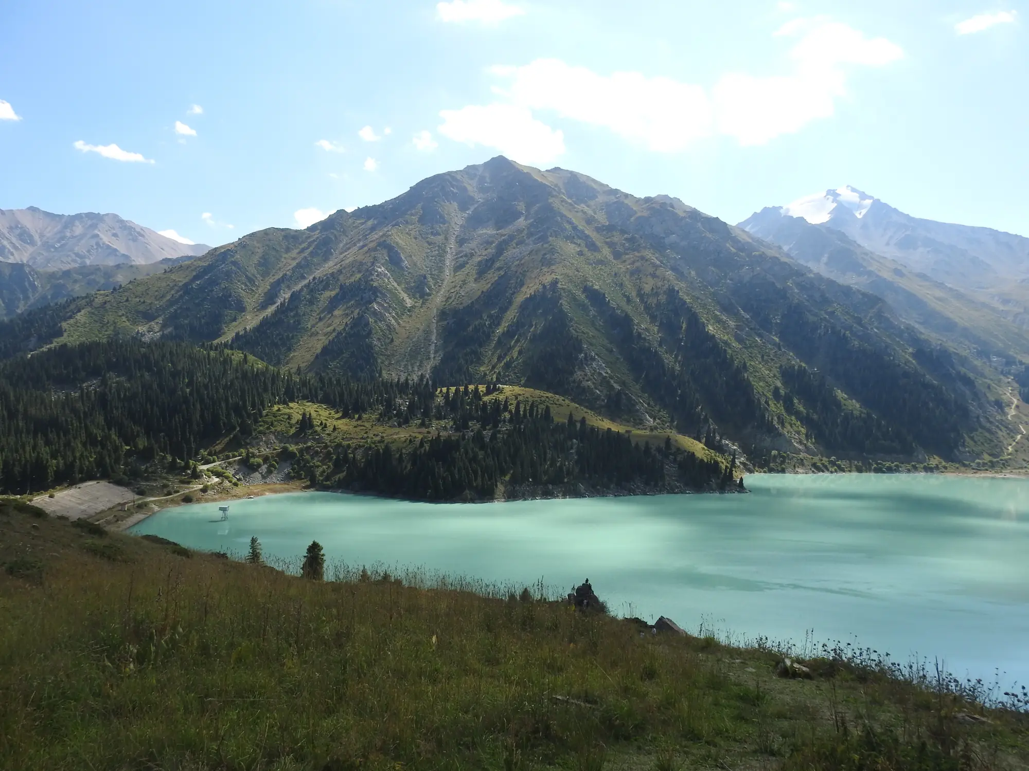 Turquoise water in summer