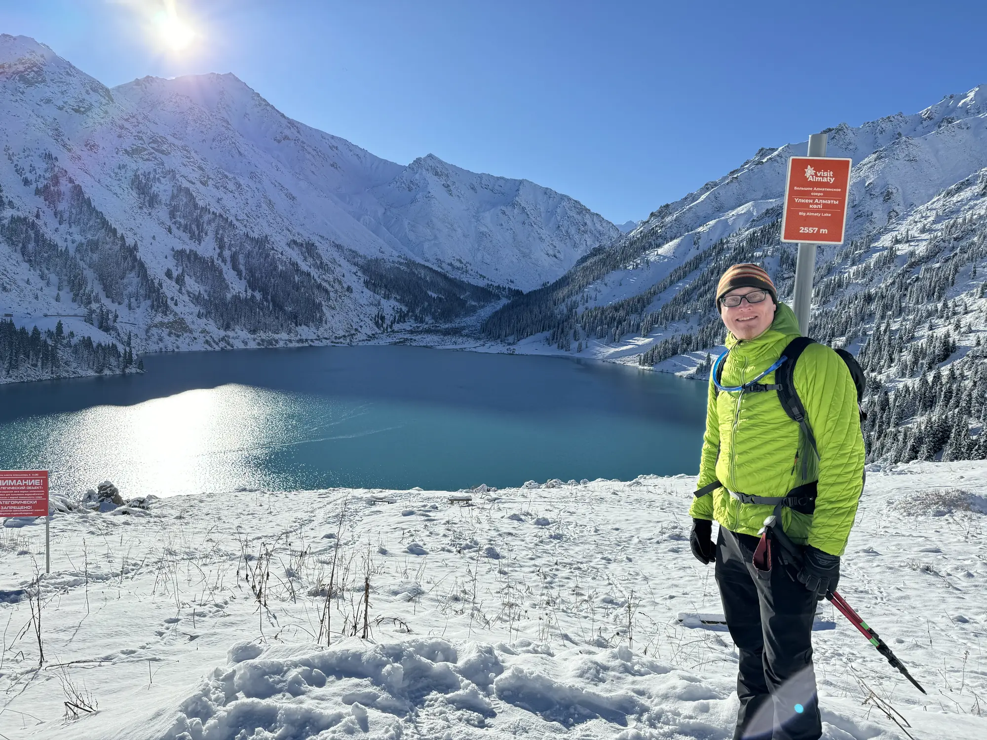The lake in winter