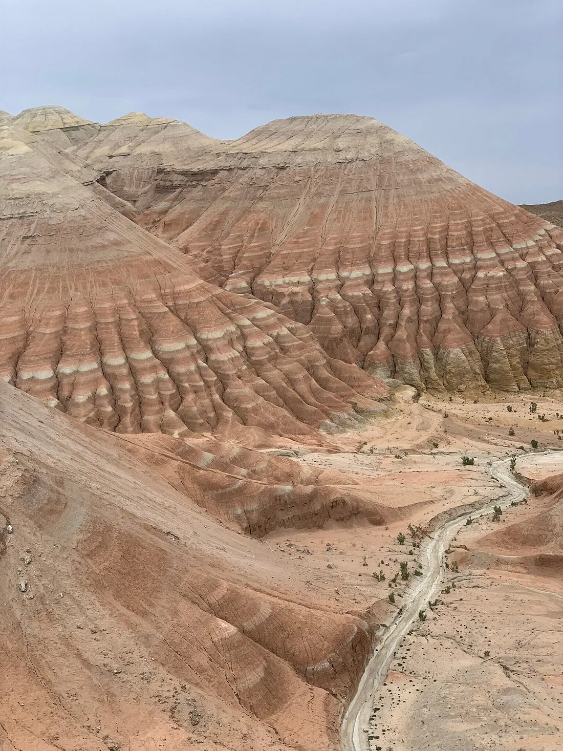 Striped hills in Altyn-Emel