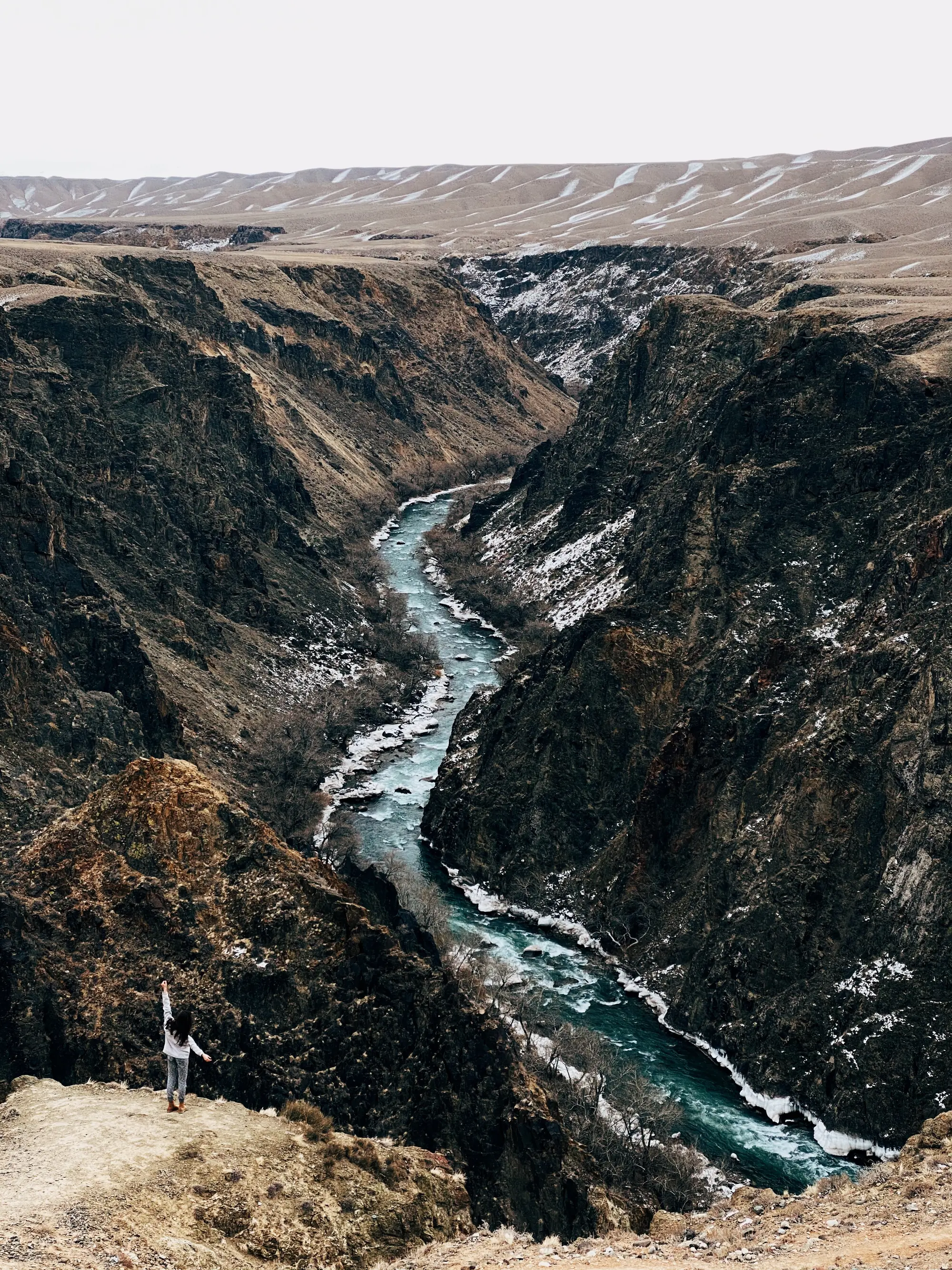 The Charyn River far below